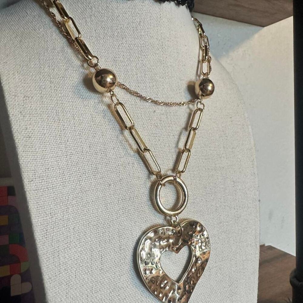 textured heart design curated jewelry bundle